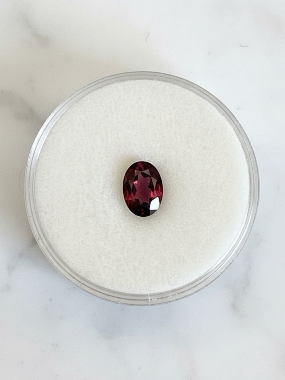 Elegant Loose Oval Cut Rhodolite Garnet